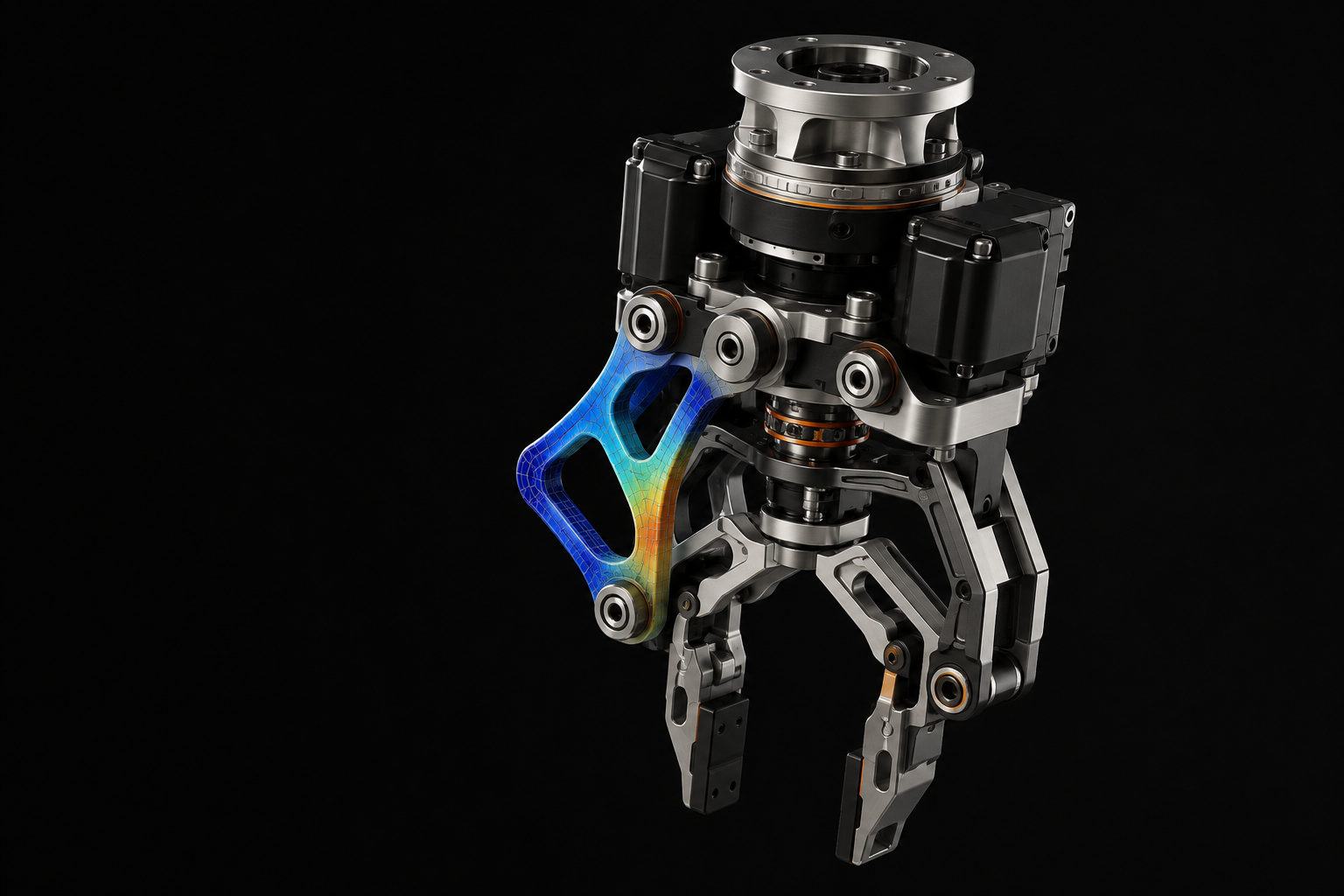 Illustrative robotic wrist and gripper