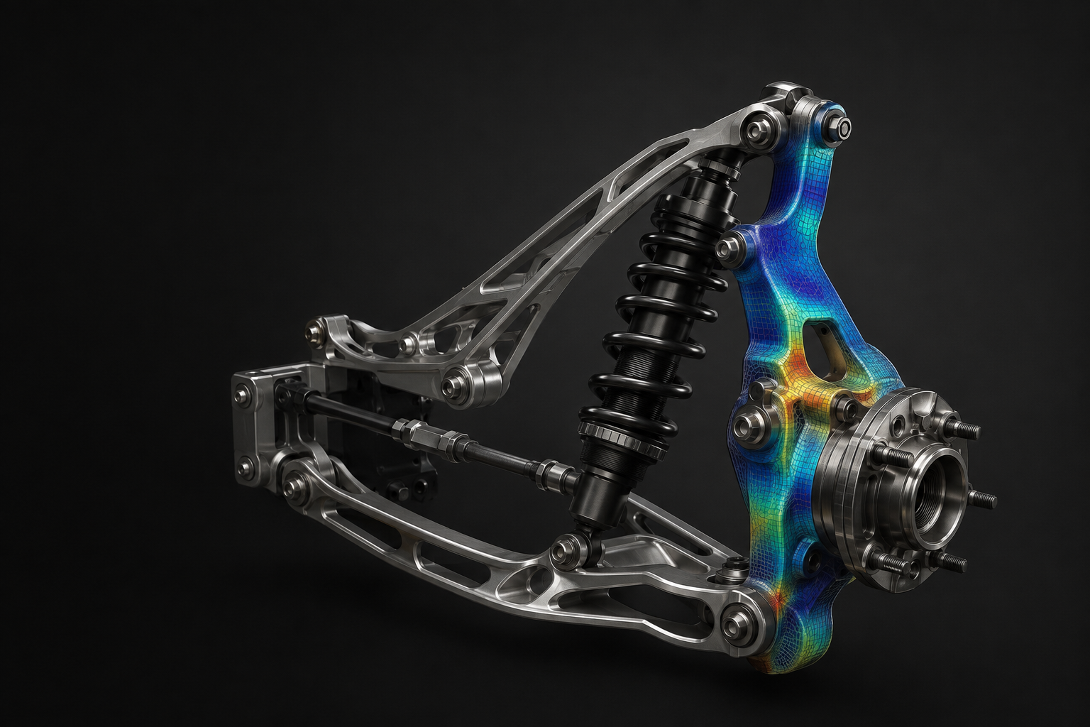 Illustrative suspension assembly